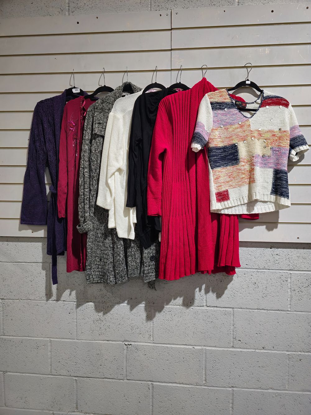 Lot 253: 7 various ladies cardigan tops size 16