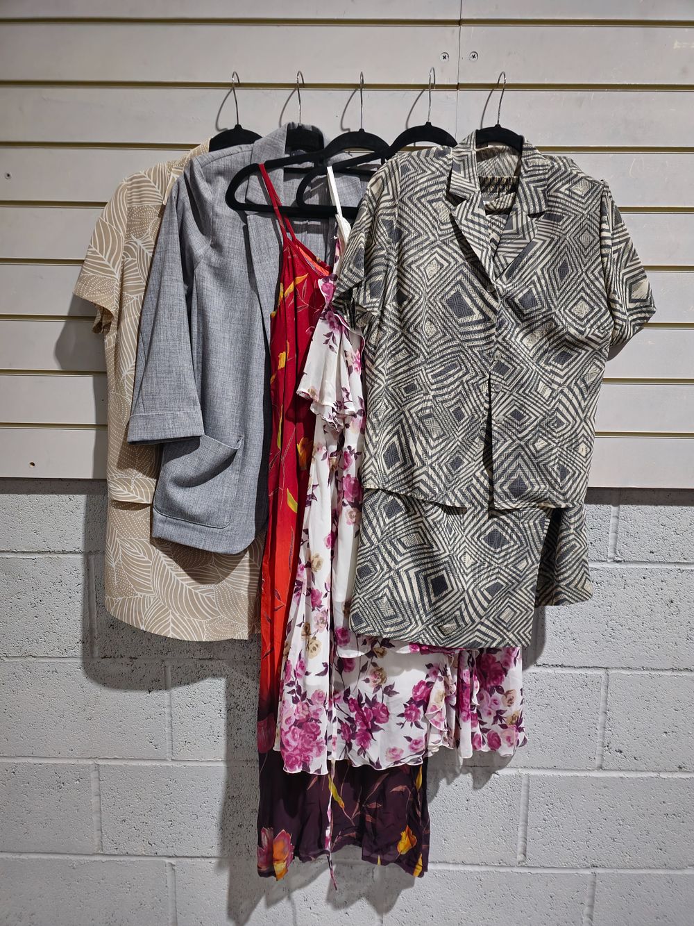 Lot 270: various ladies blouse and dress suits including dresses and tops