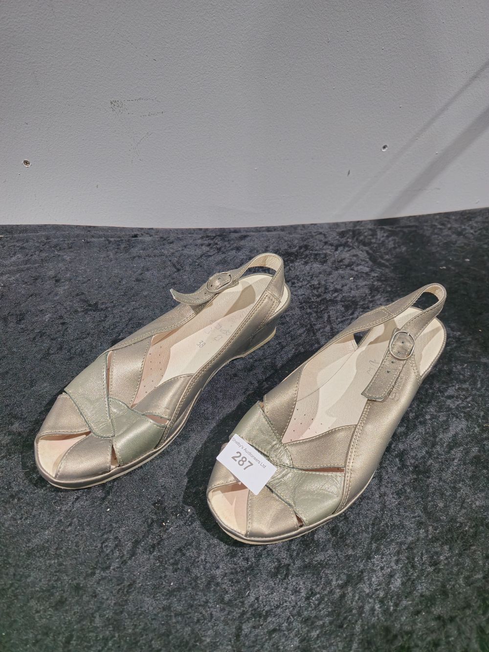 Lot 287: pair of clarks ladies sandles size 38