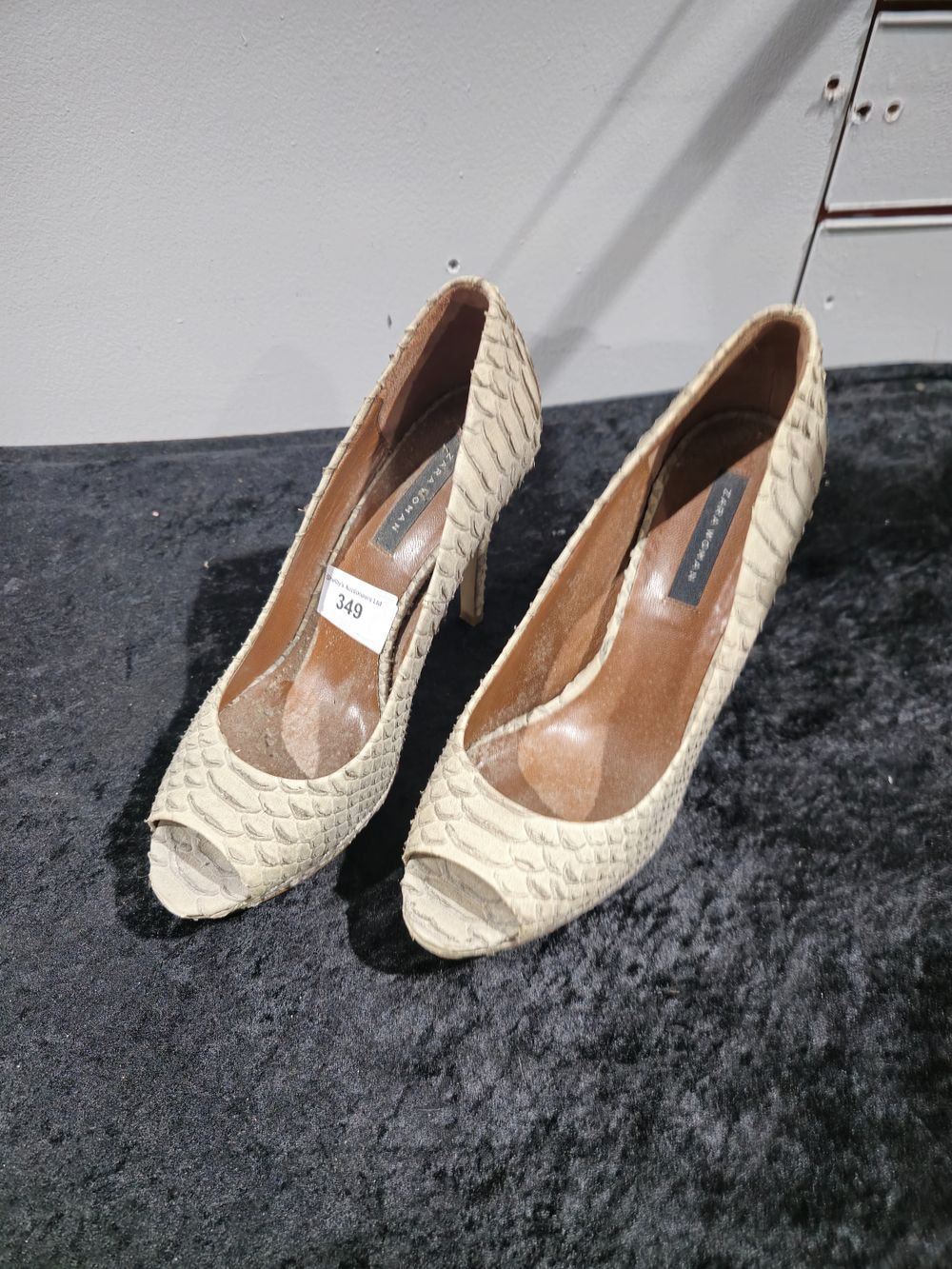 Lot 349: pair of zara woman size 6 heels