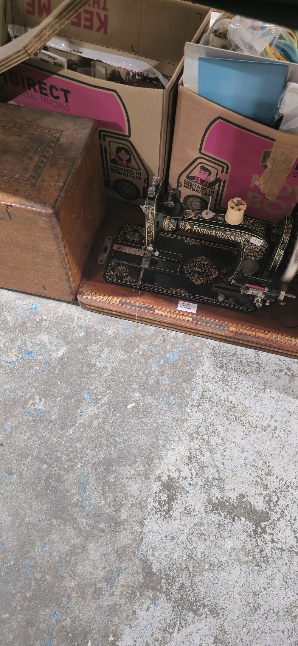 Lot 267: frister and rossman vintage hand powered sewing machine