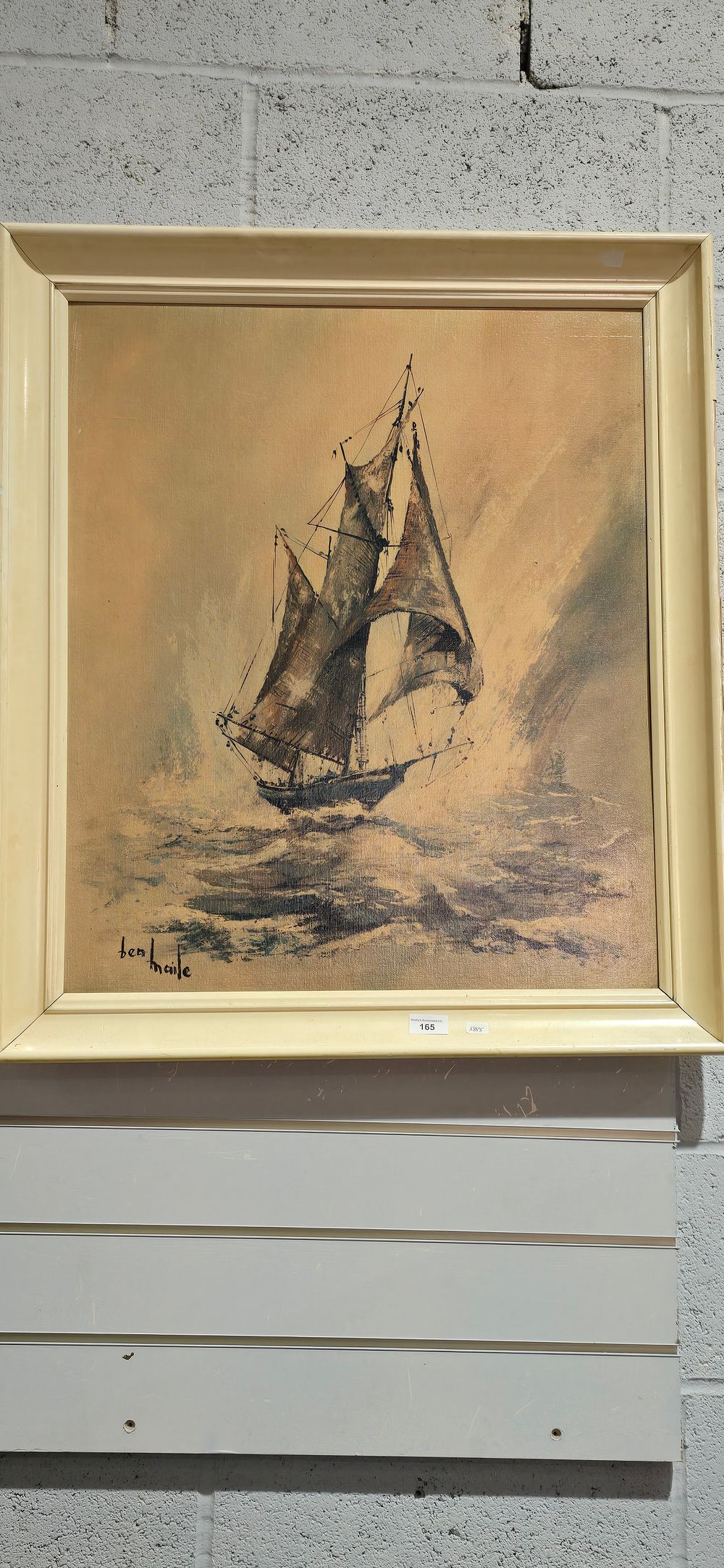 Lot 165: 1 x ben male reproduction print yacht