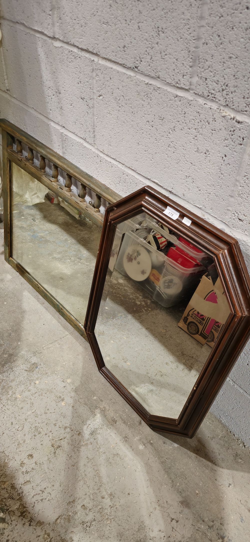 Lot 175: 2 x various wall mirrors