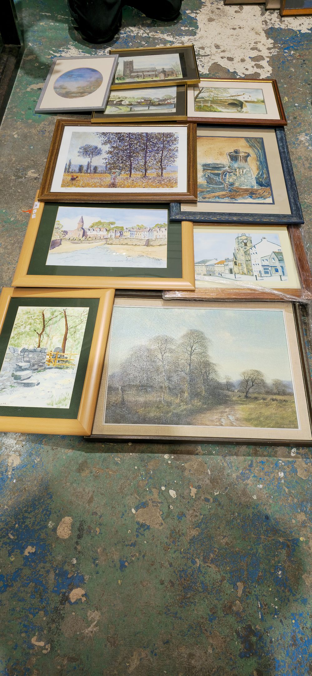 Lot 191: 11 x various water colours including j calvert paul mitchell and iris flavell