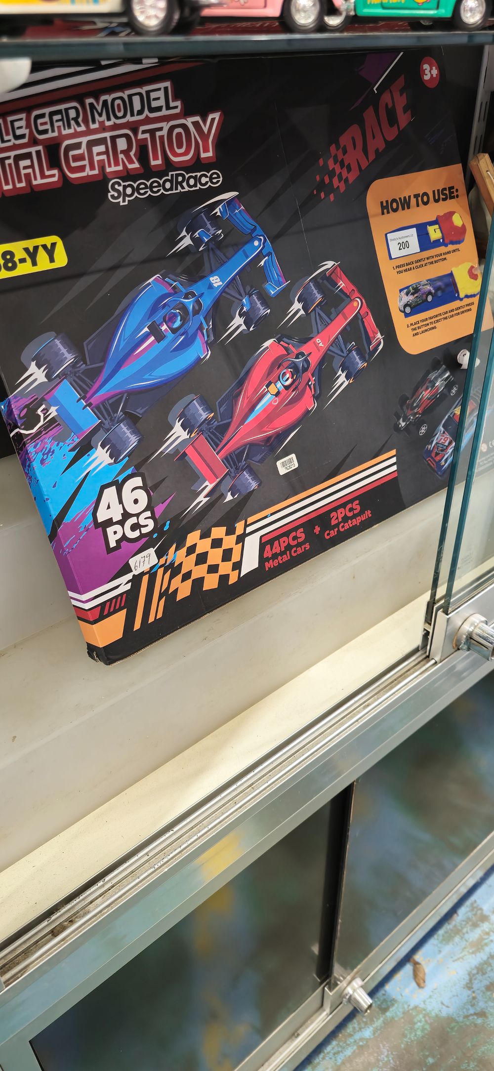 Lot 200: boxed metal car speed race set