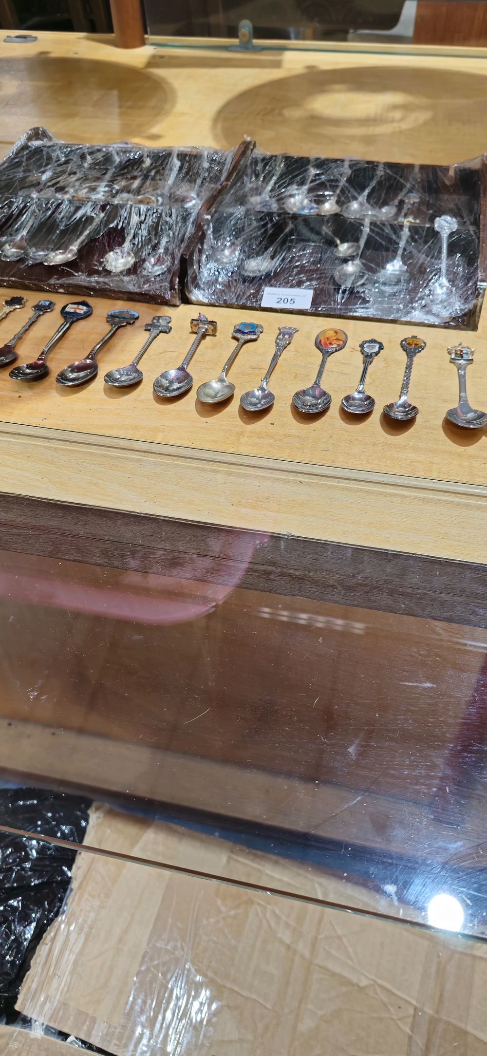 Lot 205: selection of various collectors spoons all plated