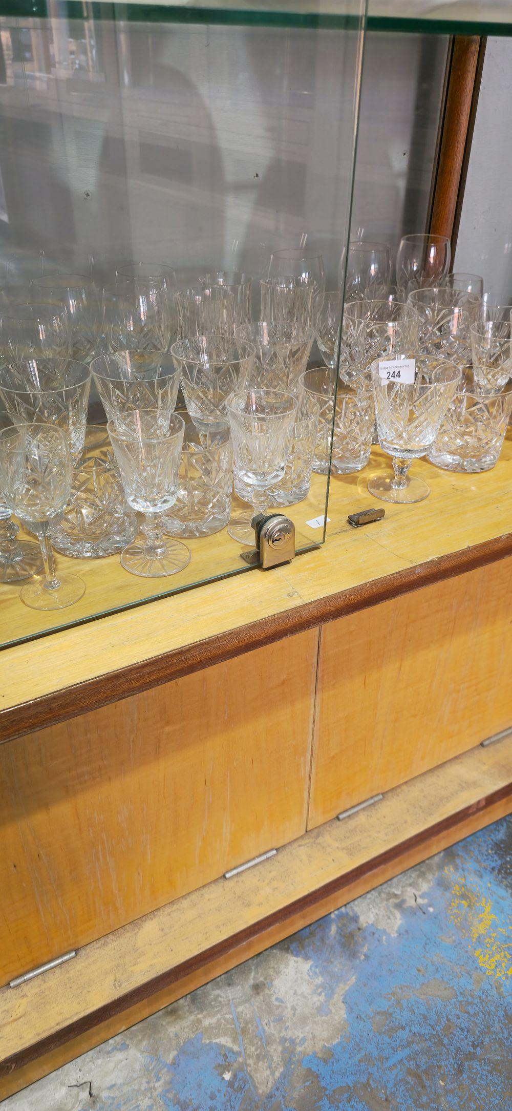 Lot 244: selection of various crystal glass drinking glasses
