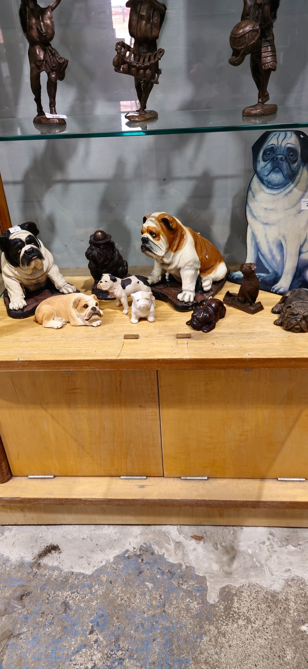 Lot 249: selection of various bull dog figurines