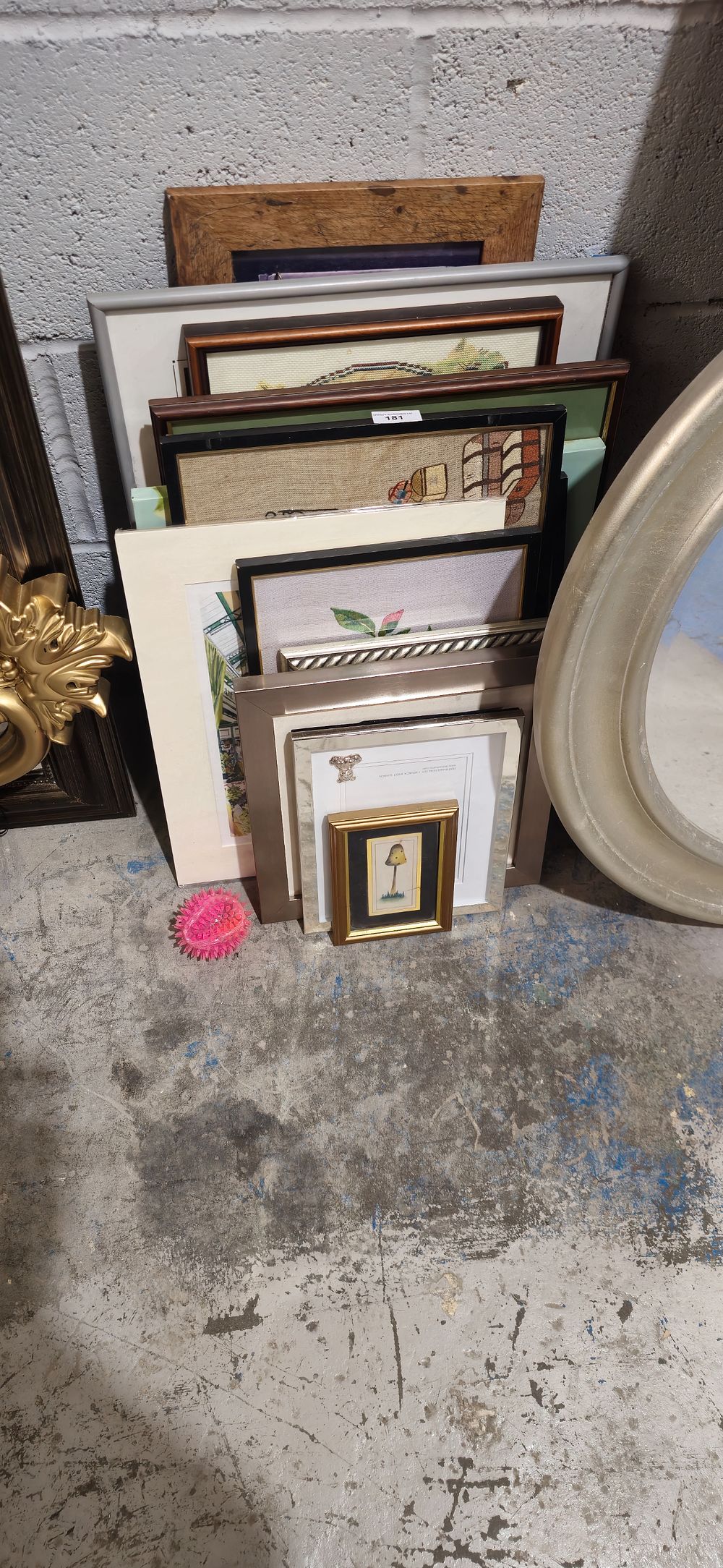 Lot 181: selection of various embroiderys and prints