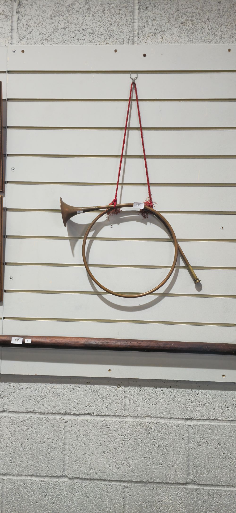 Lot 193: large copper hunting horn