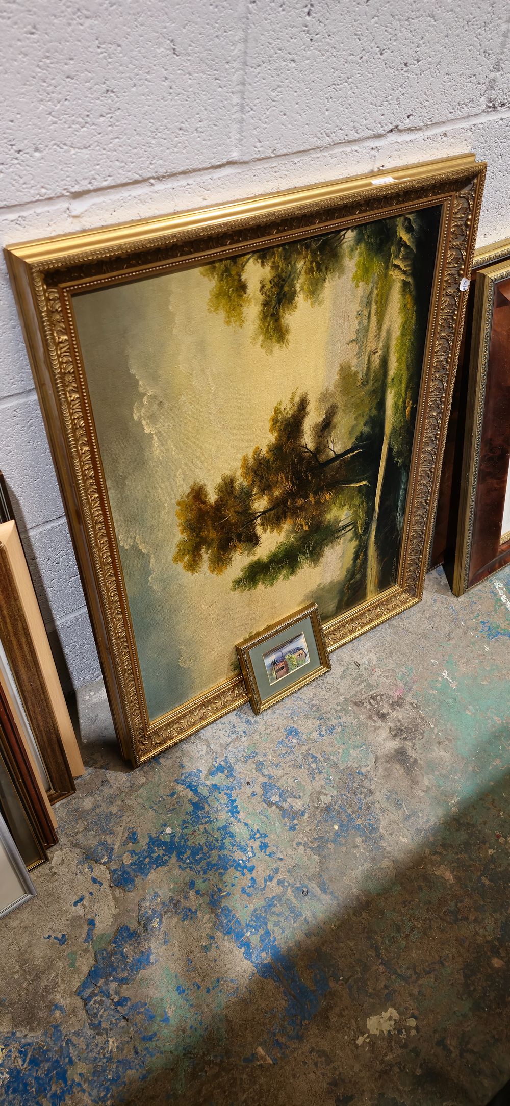 Lot 206: p toregrosa acrylic on canvas lanscape scene
