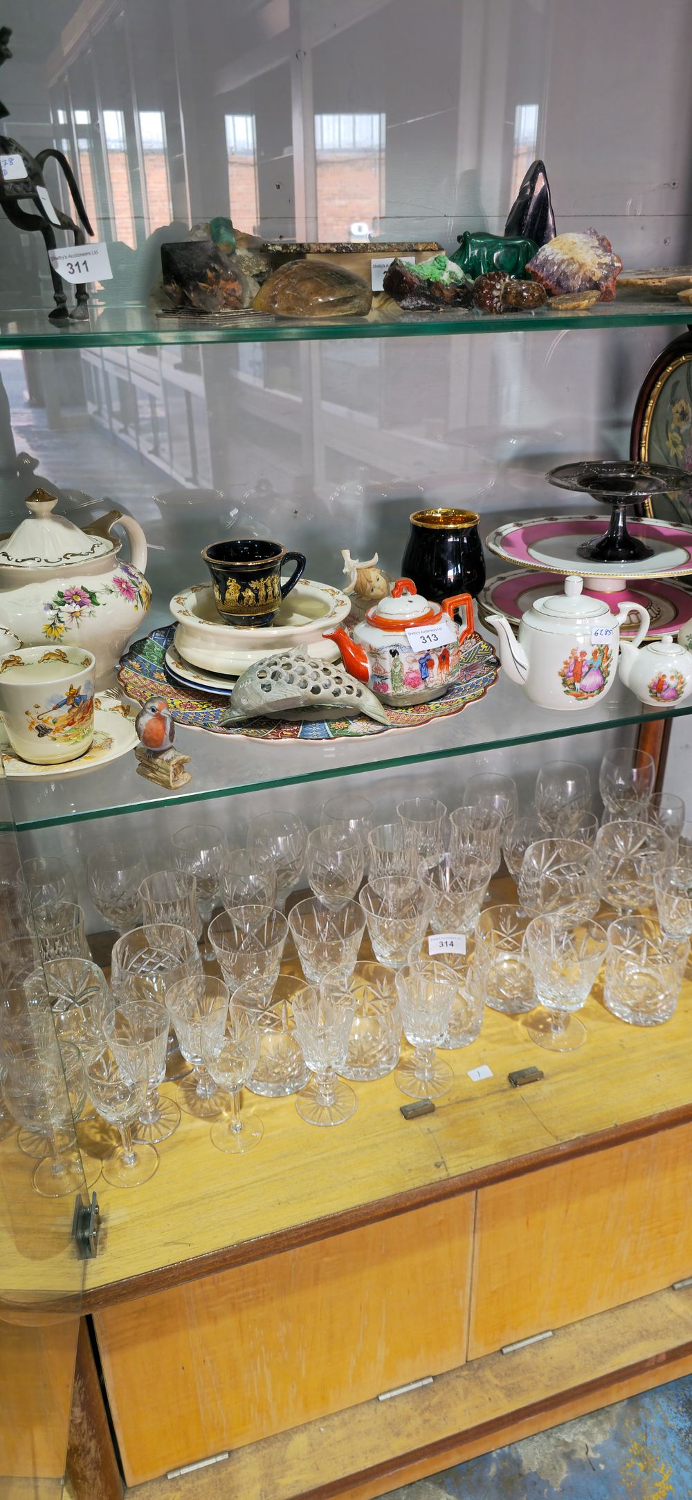 Lot 313: selection of bunnykins pottery ware items with various other pottery ware