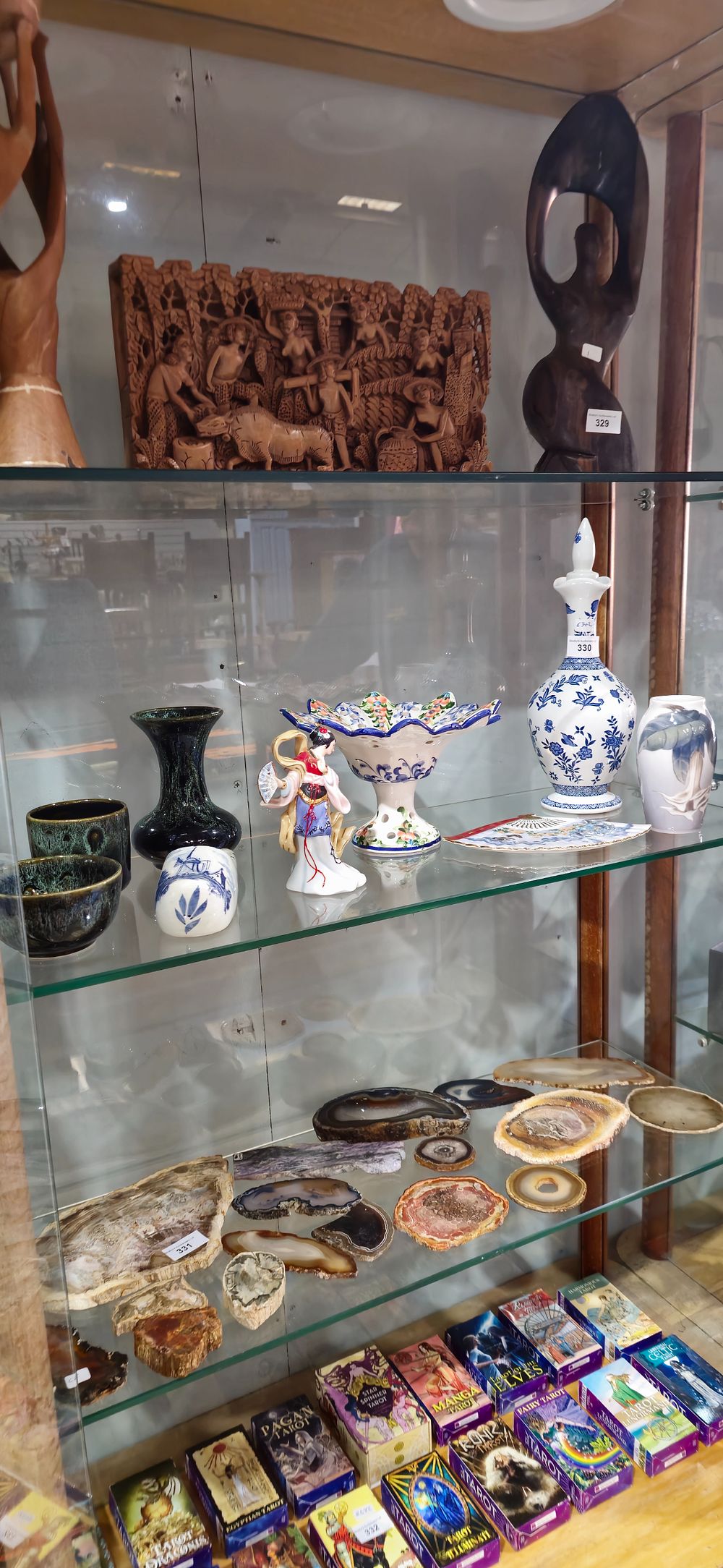 Lot 330: selection of various maker pottery ware inc copenhagen vase