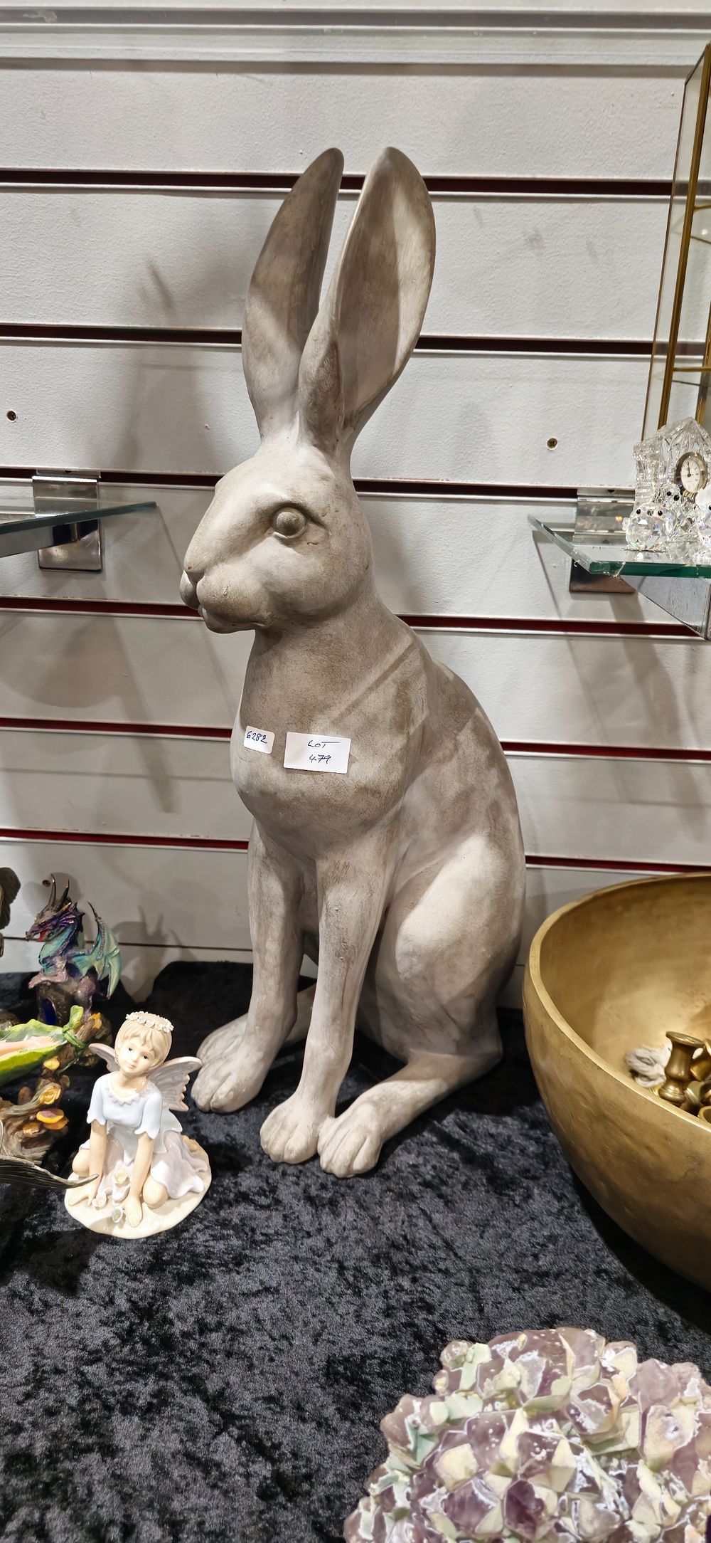 Lot 479: large plastic hare figurine
