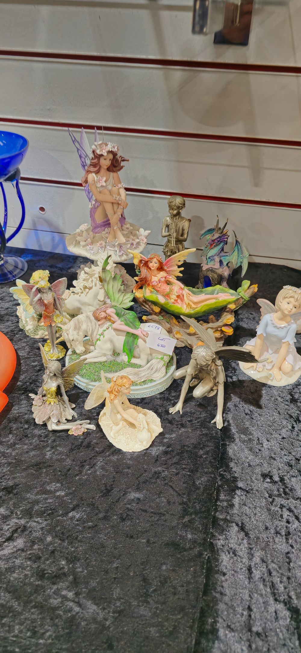 Lot 480: selection of various fairy figurines