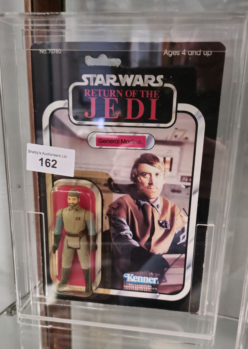 Lot 162: starwars general madine carded in unit