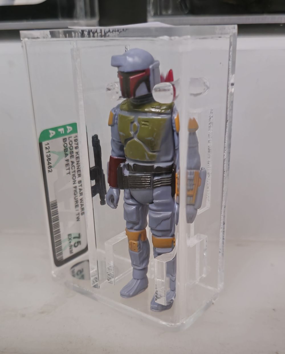 Lot 265: afa starwars graded figure boba fett 75