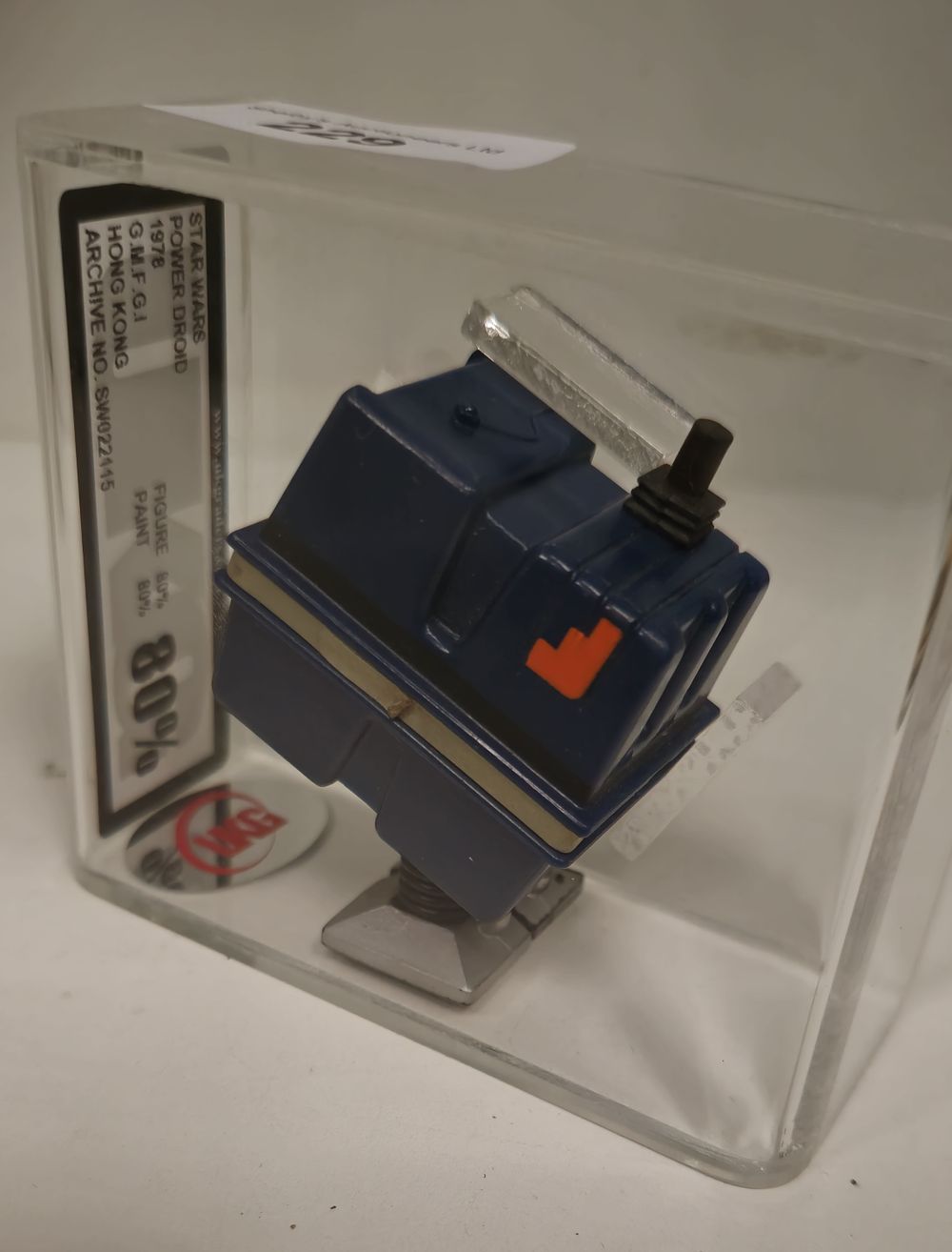 Lot 155: UKG Star Wars graded figure power droid 80%...