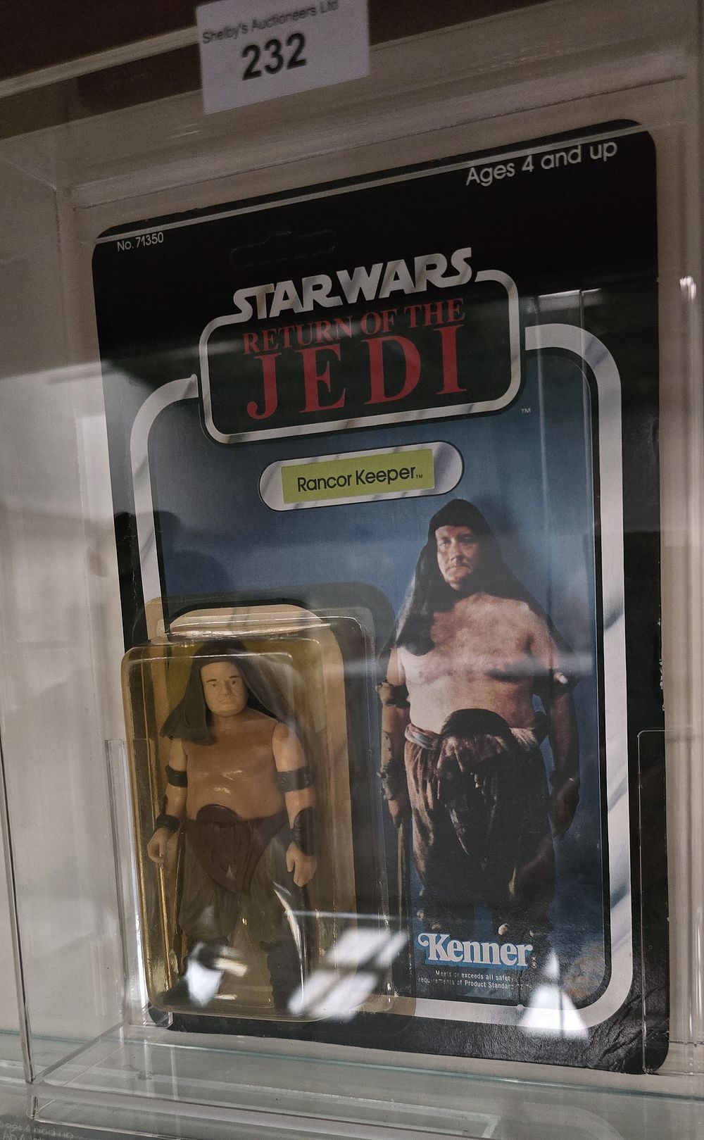 Lot 158: Star Wars carded rankor keeper figure by Kenner...