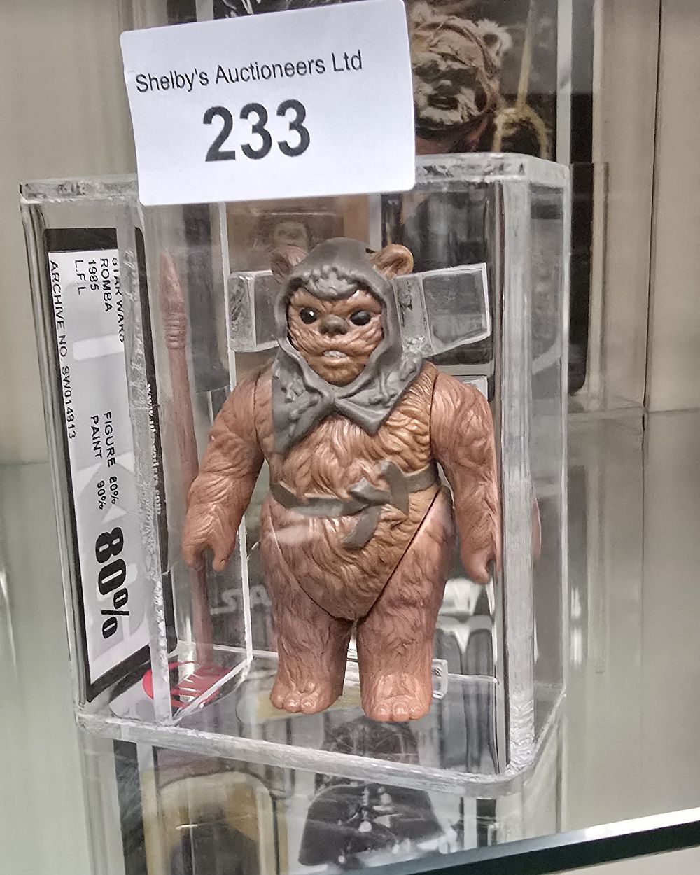 Lot 159: UKG Star Wars graded figure romba 80% 1985