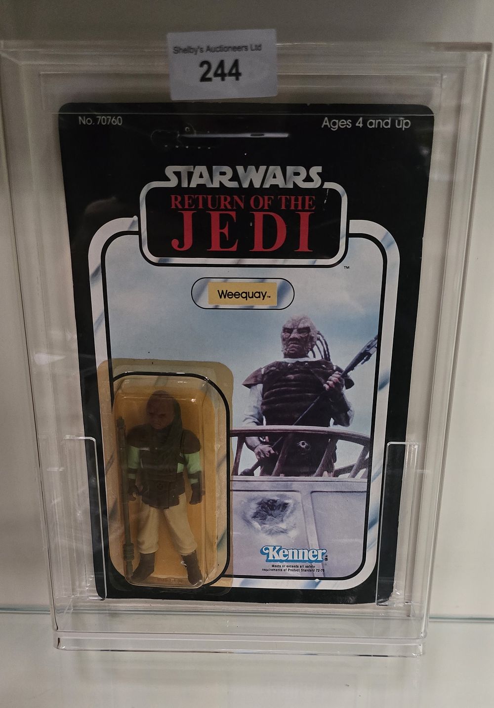 Lot 170: Star Wars return of the  jedi weequay carded...