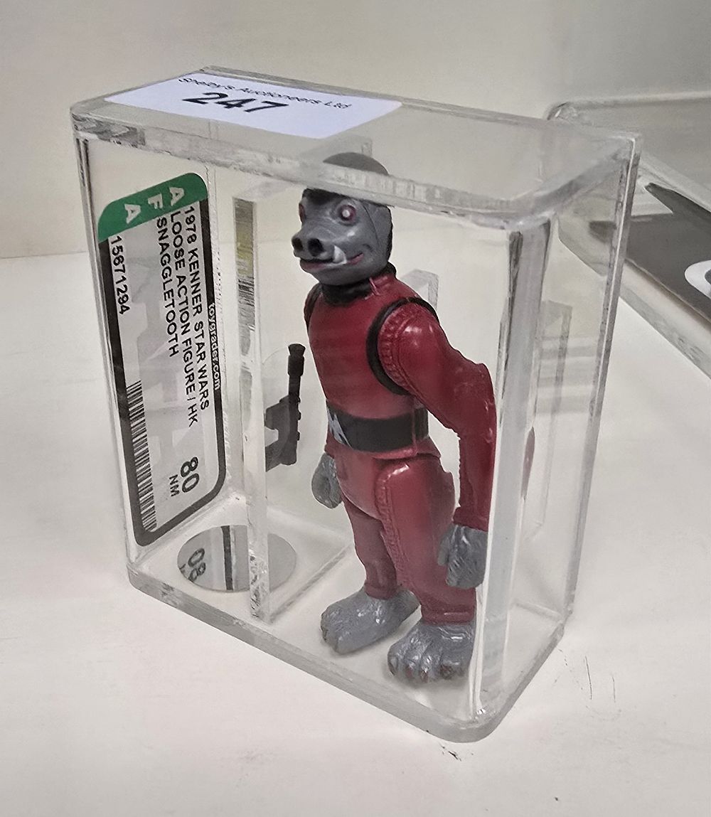 Lot 173: afa Star Wars graded figure snaggle tooth 80