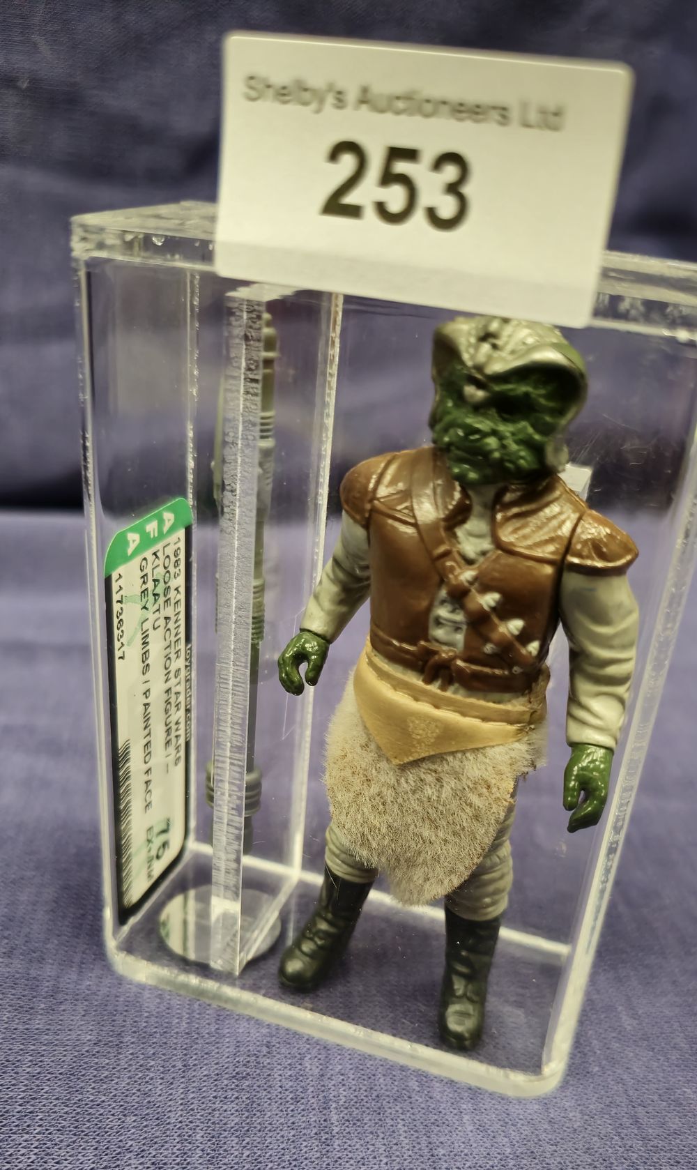 Lot 179: afa Star Wars graded klaatu figure 75