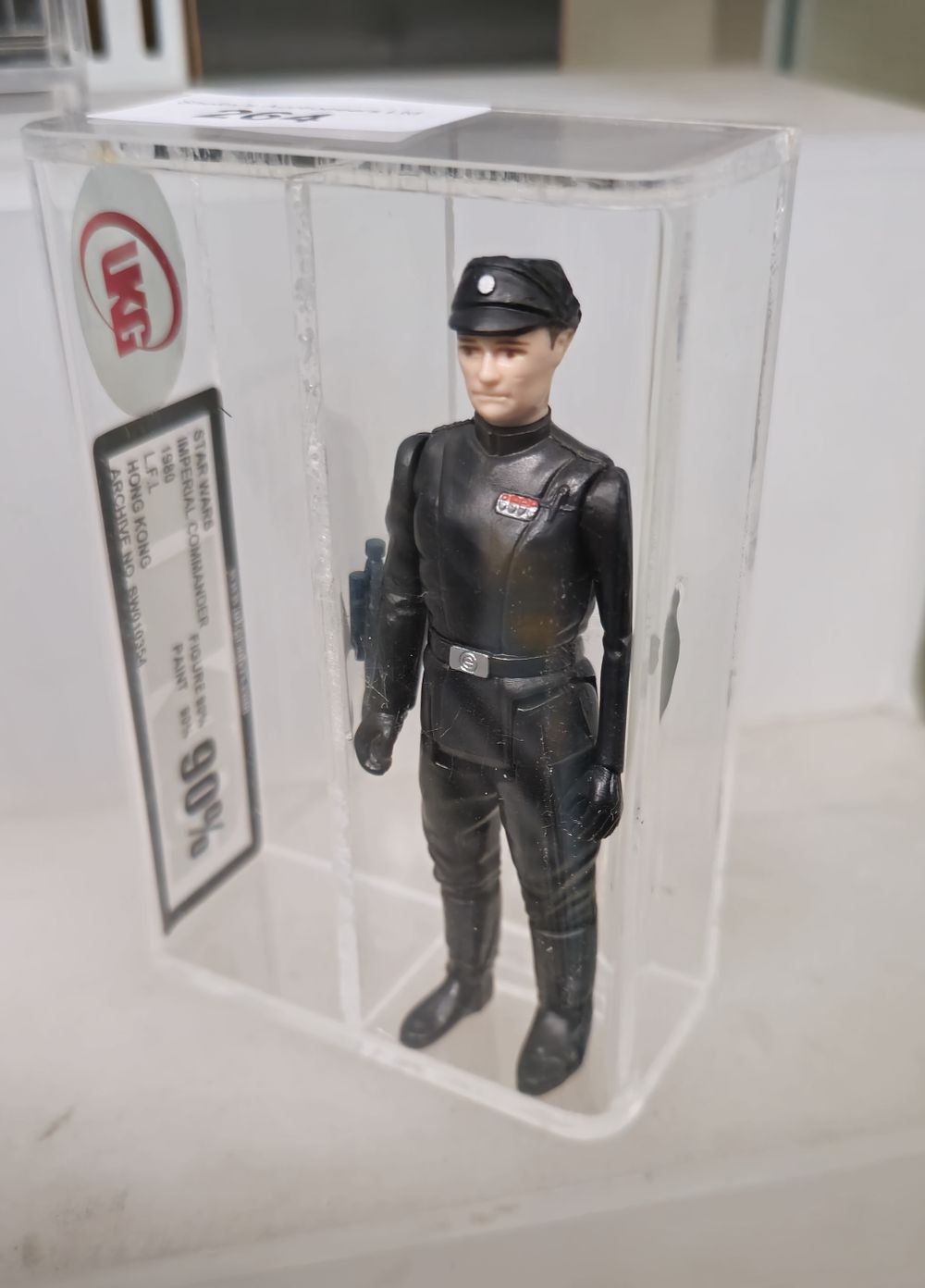 Lot 190: UKG Star Wars graded figure imperial comander 90%