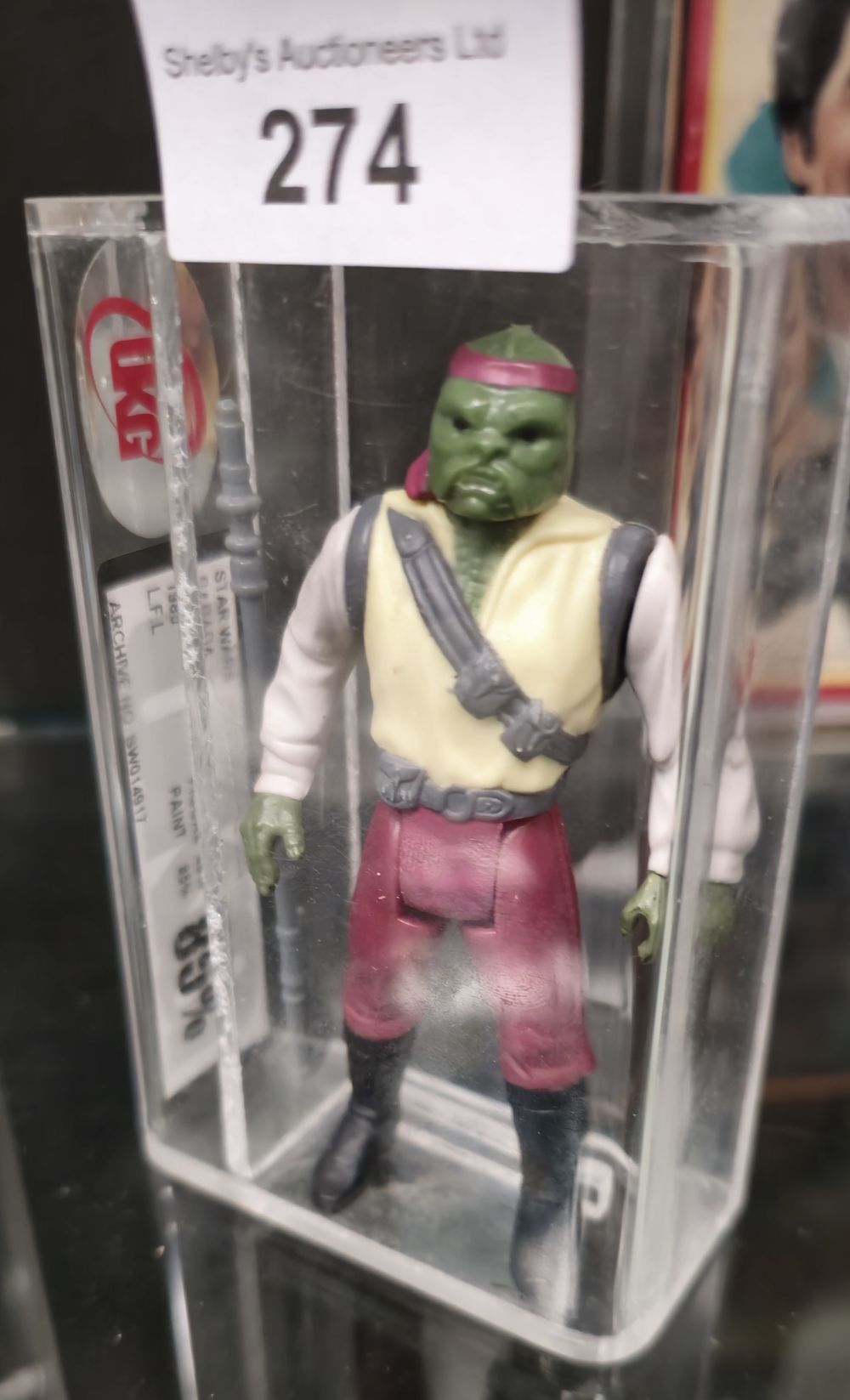 Lot 200: UKG Star Wars graded figure barada 85%