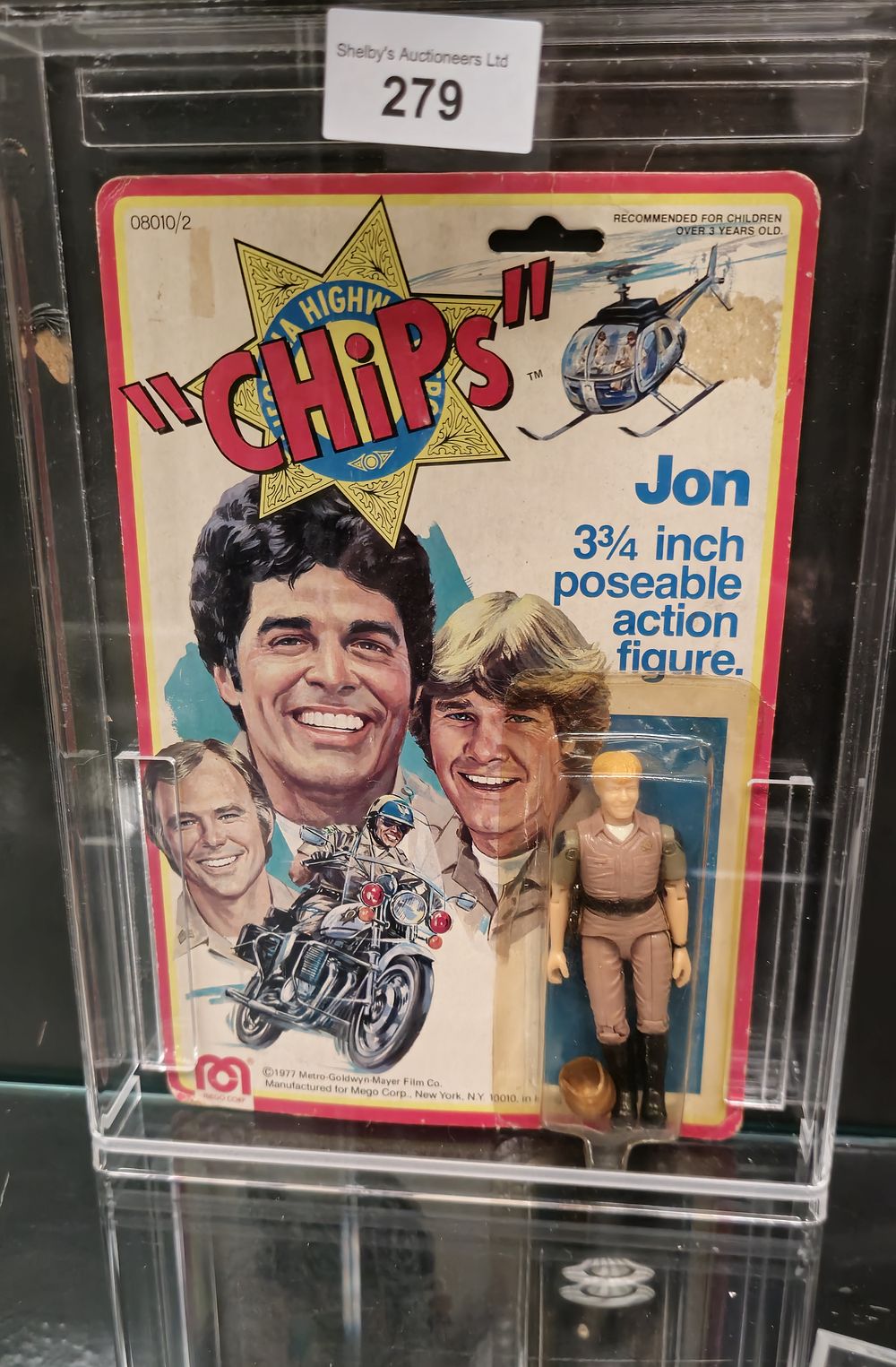 Lot 205: vintage chips carded figure jon by micro corps