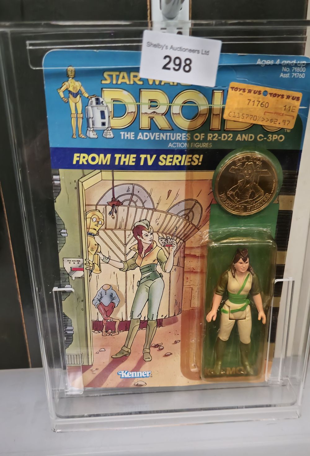 Lot 225: Star Wars droids carded figure kea moll by...