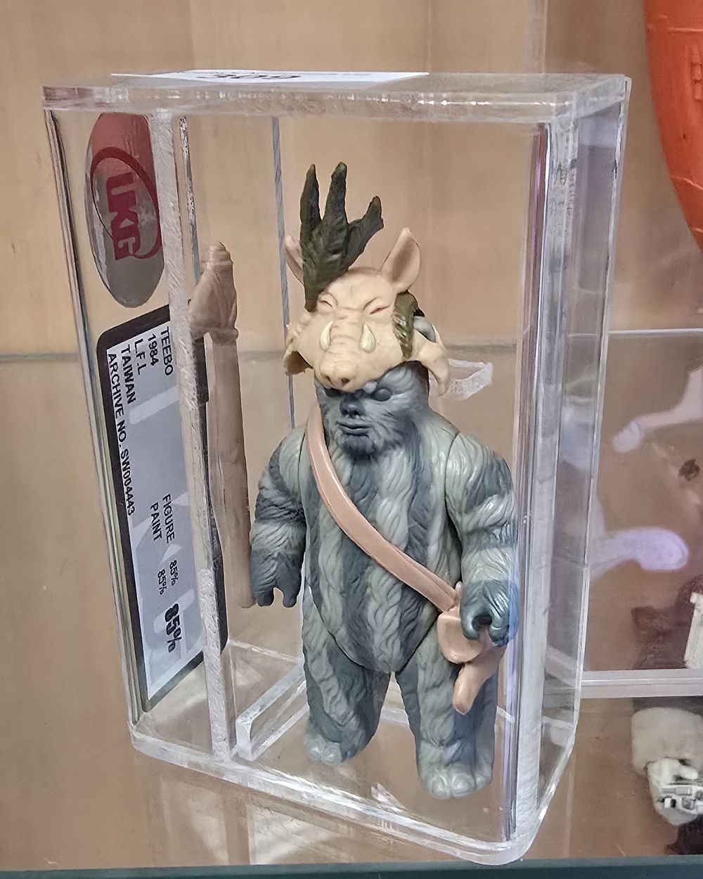 Lot 236: UKG Star Wars graded figure teebo 85%