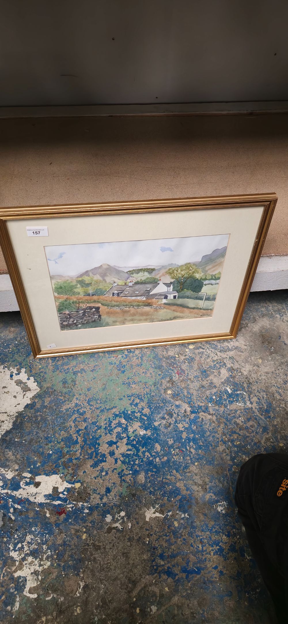 Lot 157: iris flavell water colour lakeland farm