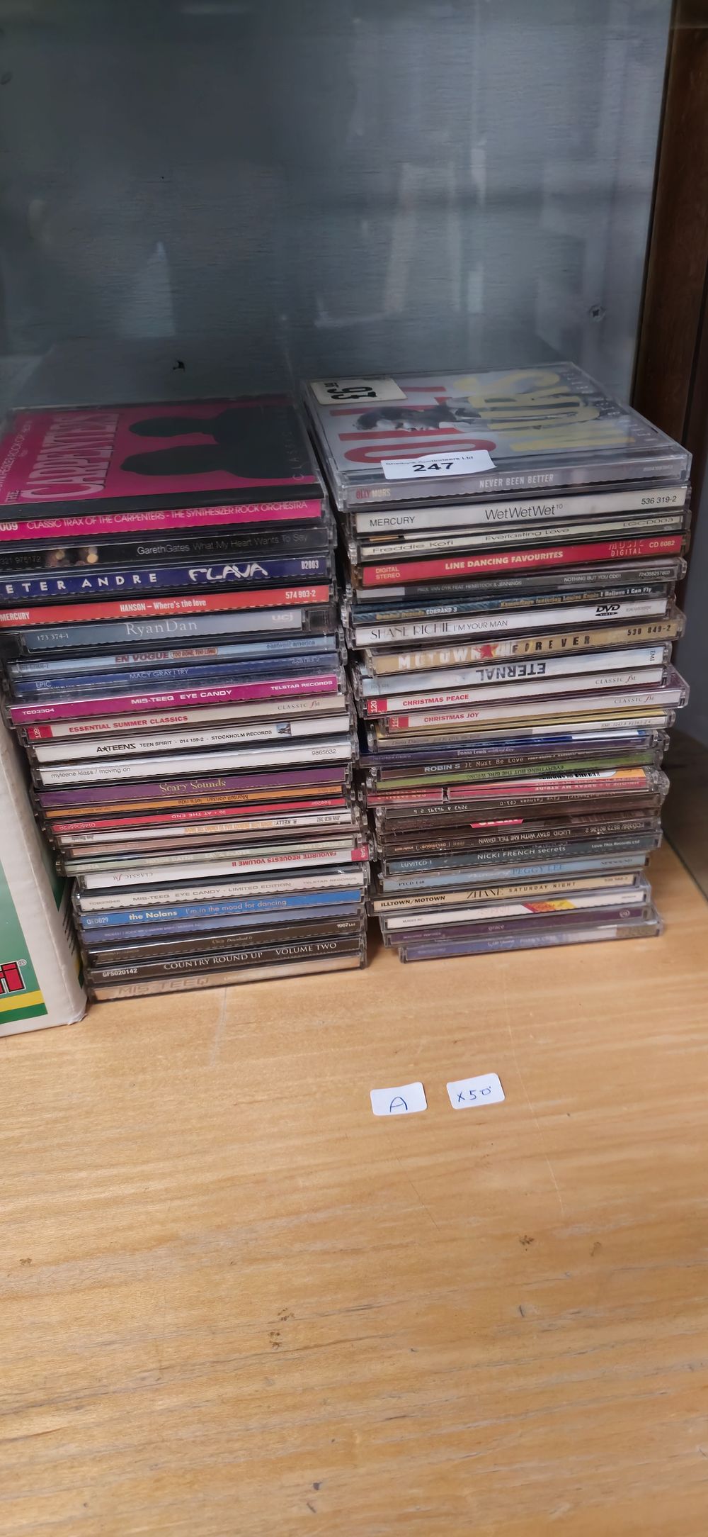 Lot 247: 50 various music cds