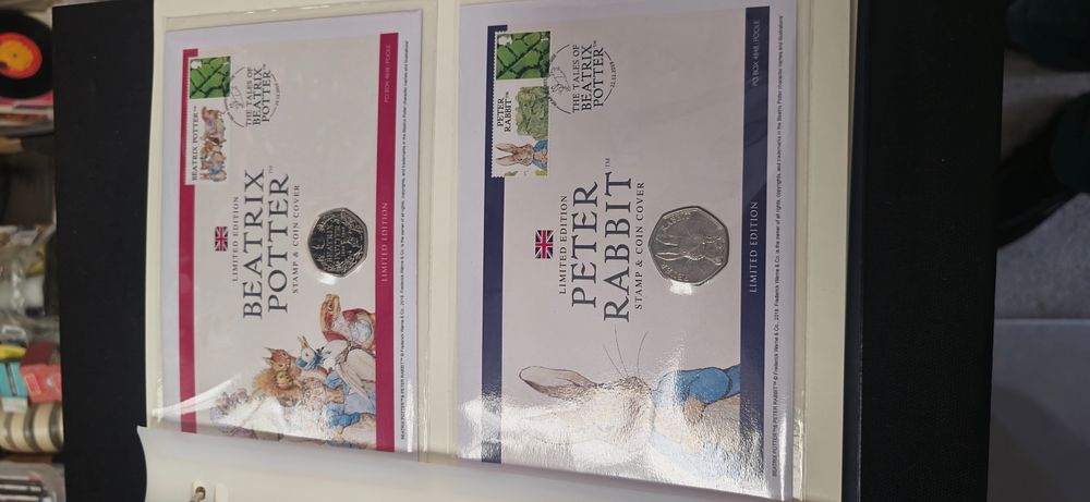 Lot 193: the tales of beatrix potter uk coin cover collection 15 in total content