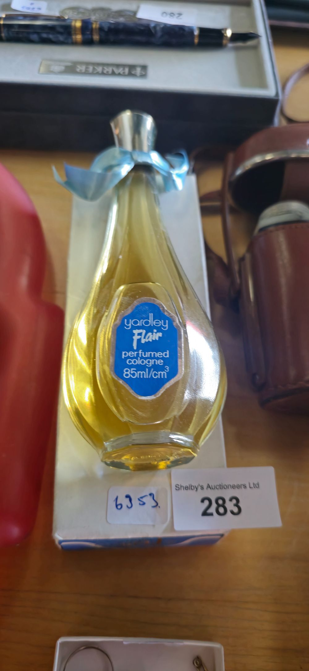 Lot 283: bottle of vintage yardley flair perfume