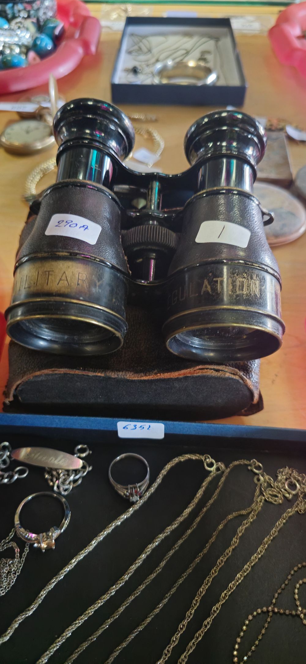 Lot 290a: military regulation set of binocculars possibly ww1