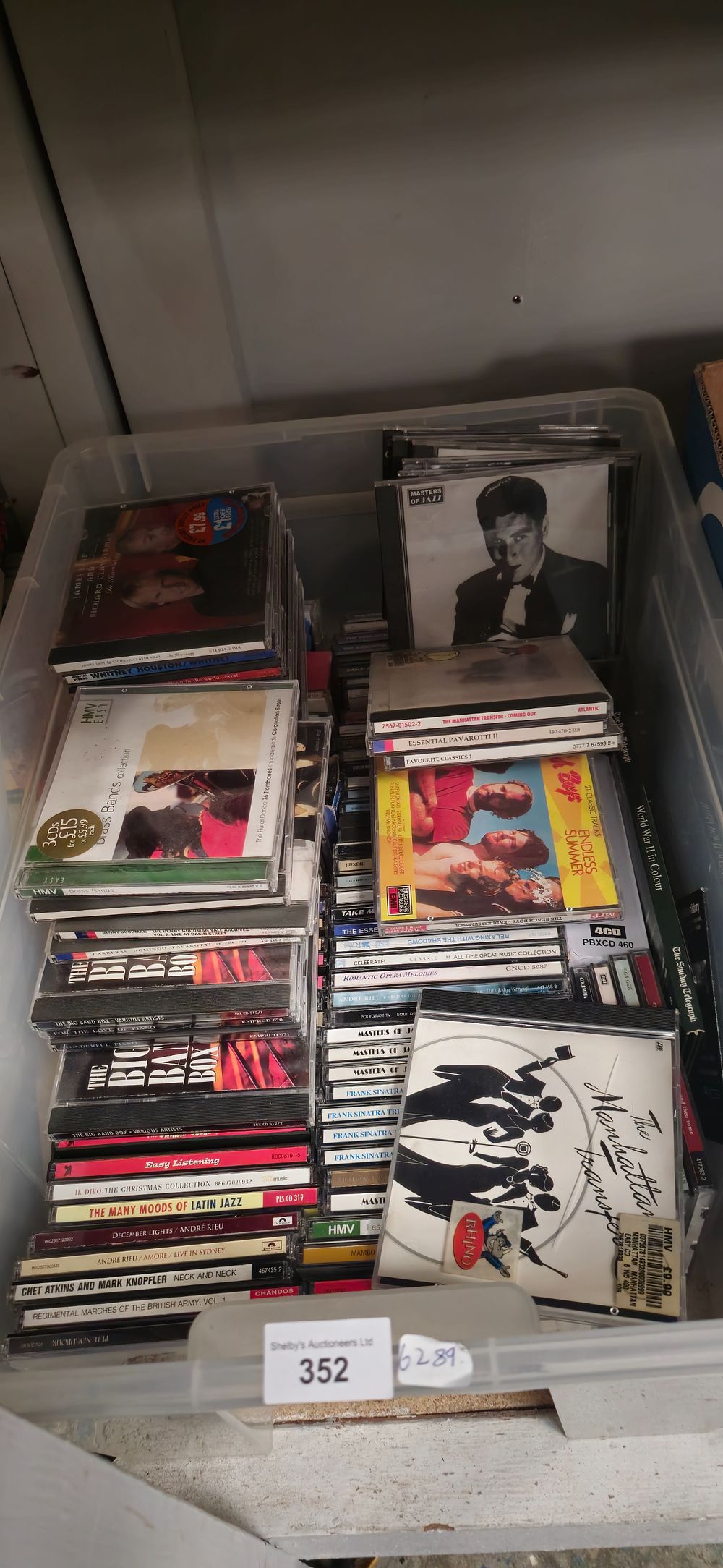 Lot 242: box containing various misic cds
