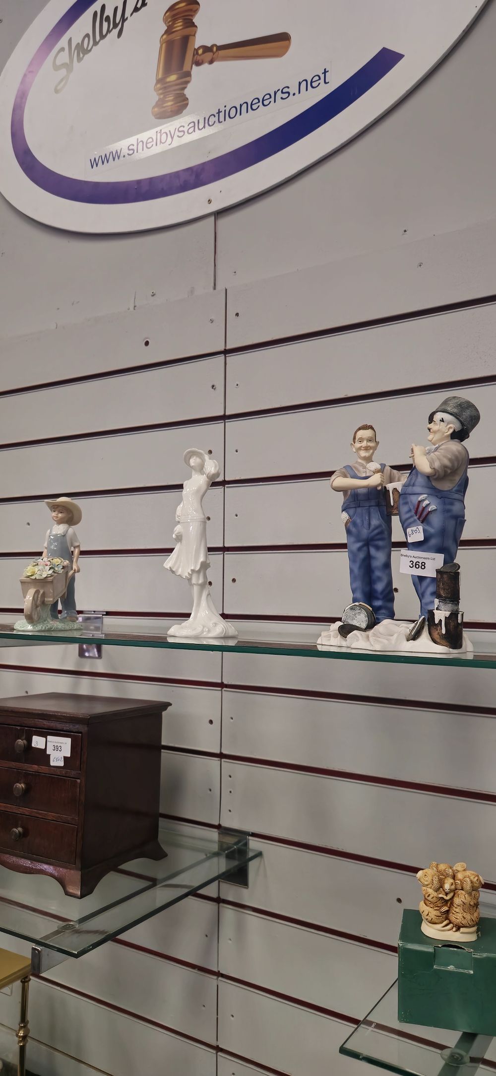 Lot 256: leonardo collection another fine mess with royal worcester annie figurine and boy with wheel barrow leonardo collection