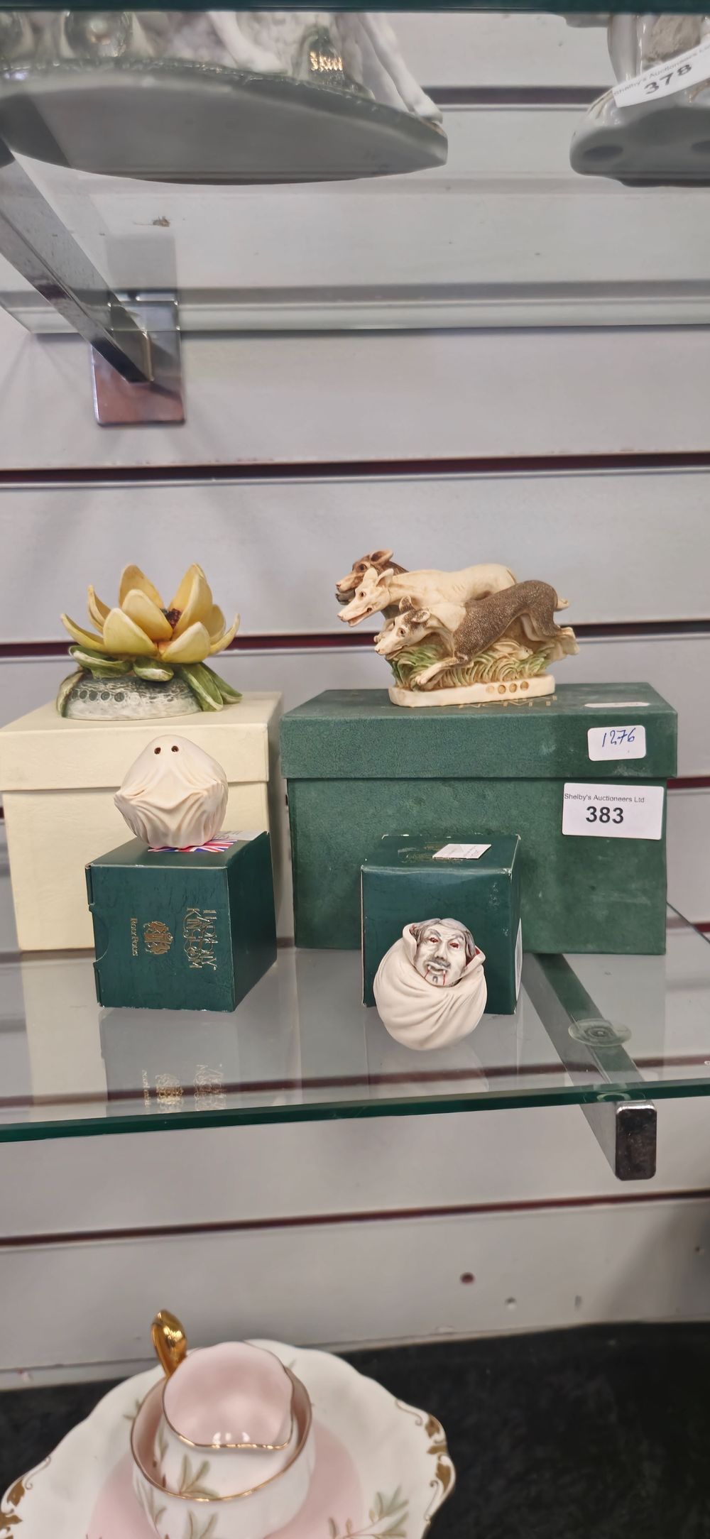 Lot 268: 4 x various pottery harmony items all boxed bela, jabba christmas bouquet etc