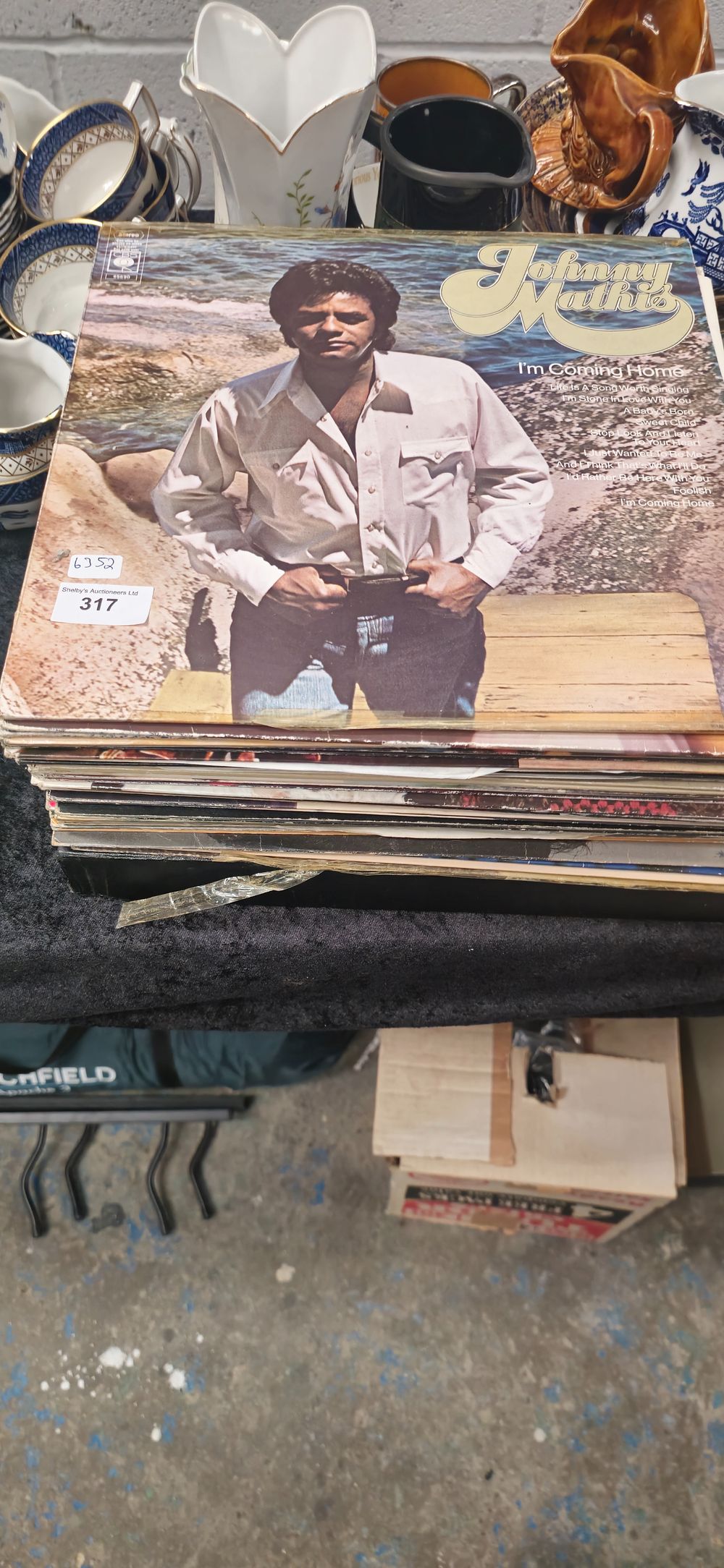 Lot 281: selection of various lps johhny mathies etc