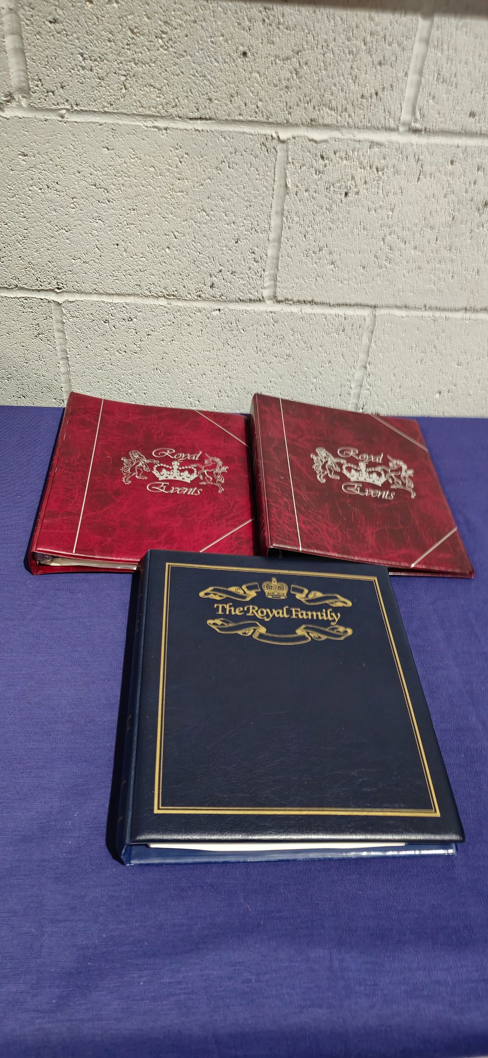 Lot 160: 3 x royal events stamp albums containing various royalty event stamps