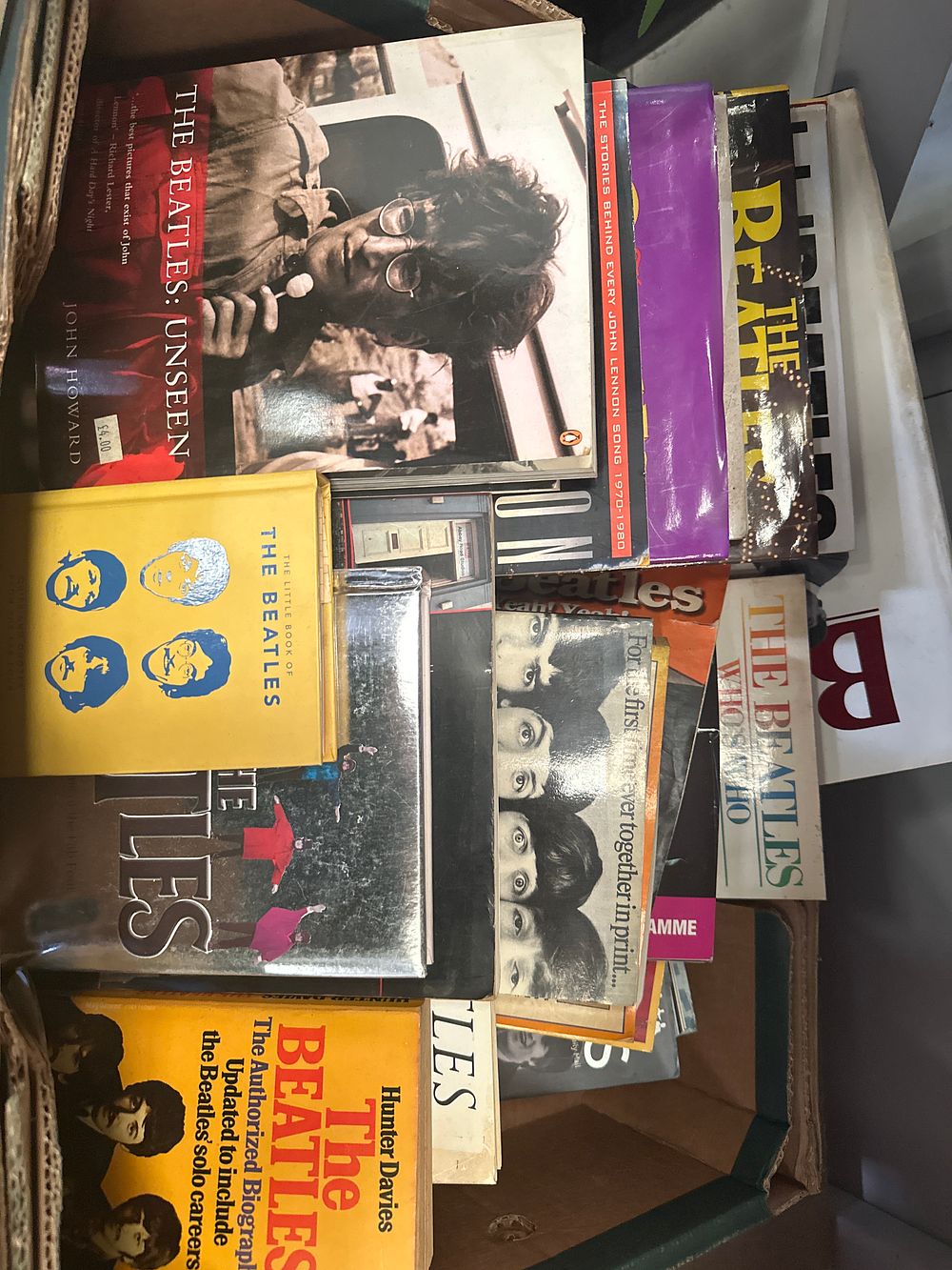 Lot 201: Box containing various beetles memories books