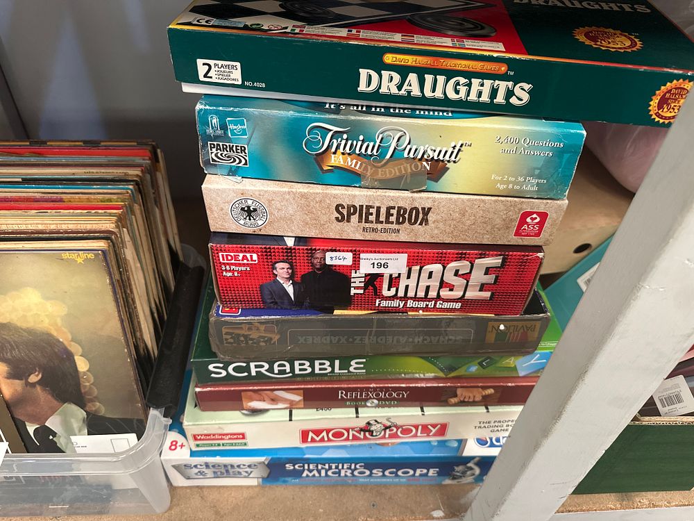 Lot 196: Selection of various games scrabble monopoly etc