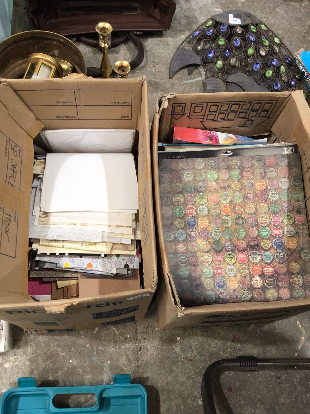 Lot 152: Two boxes containing crafting paper's