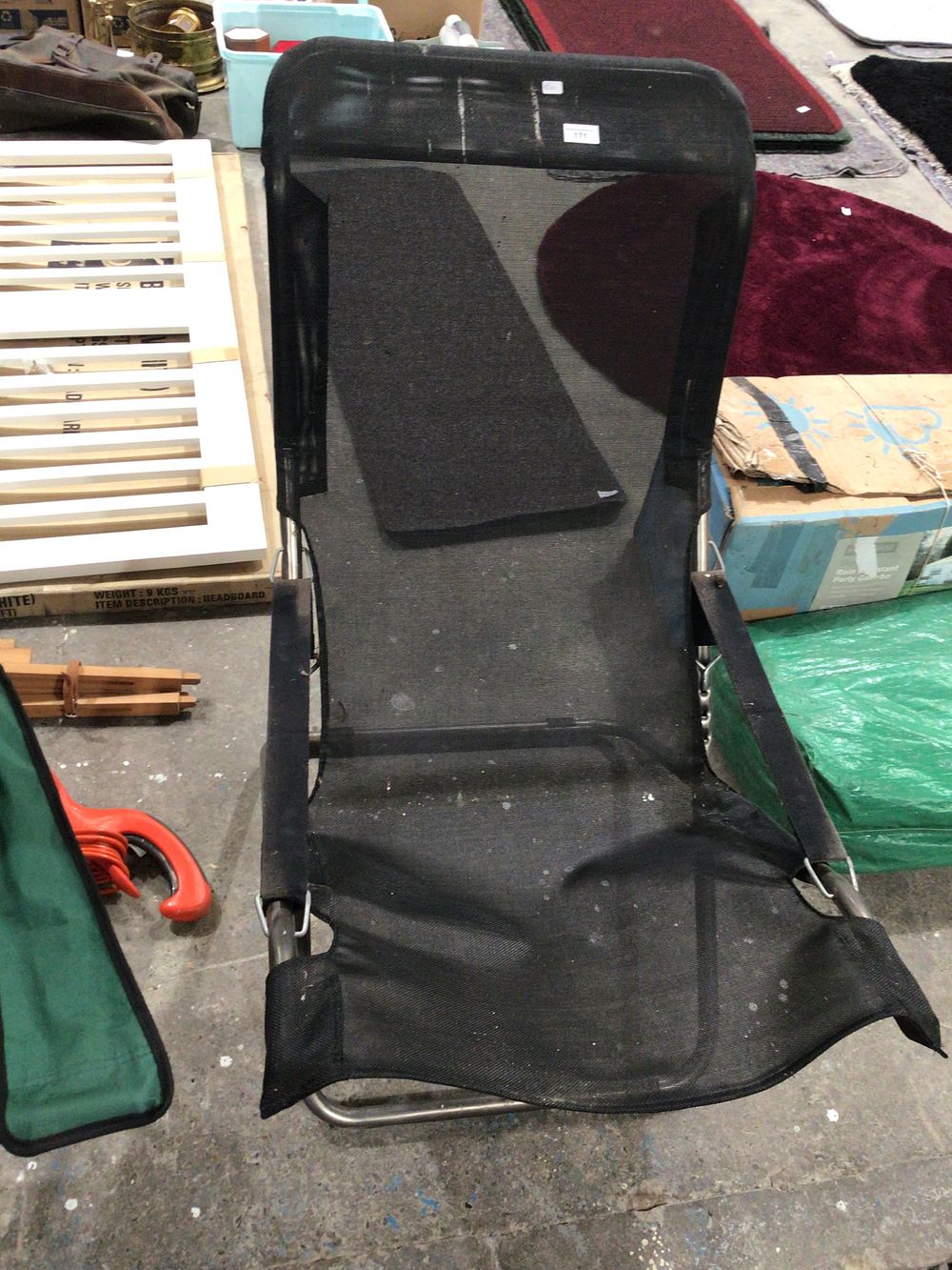 Lot 171: Metal folder garden seat