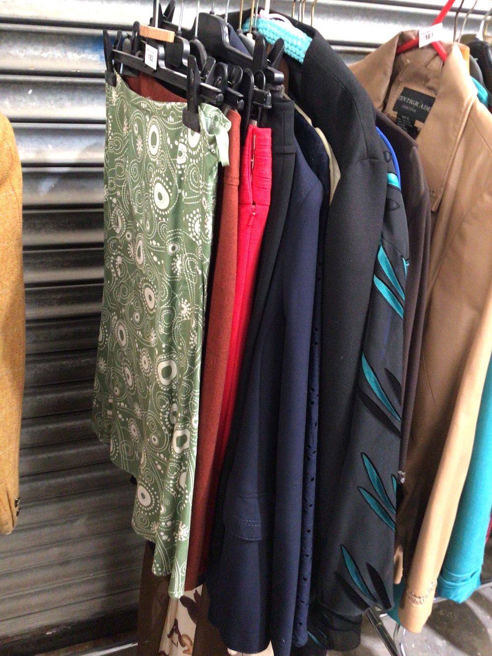 Lot 182: Selection of ladies clothing items dresses tops trousers...