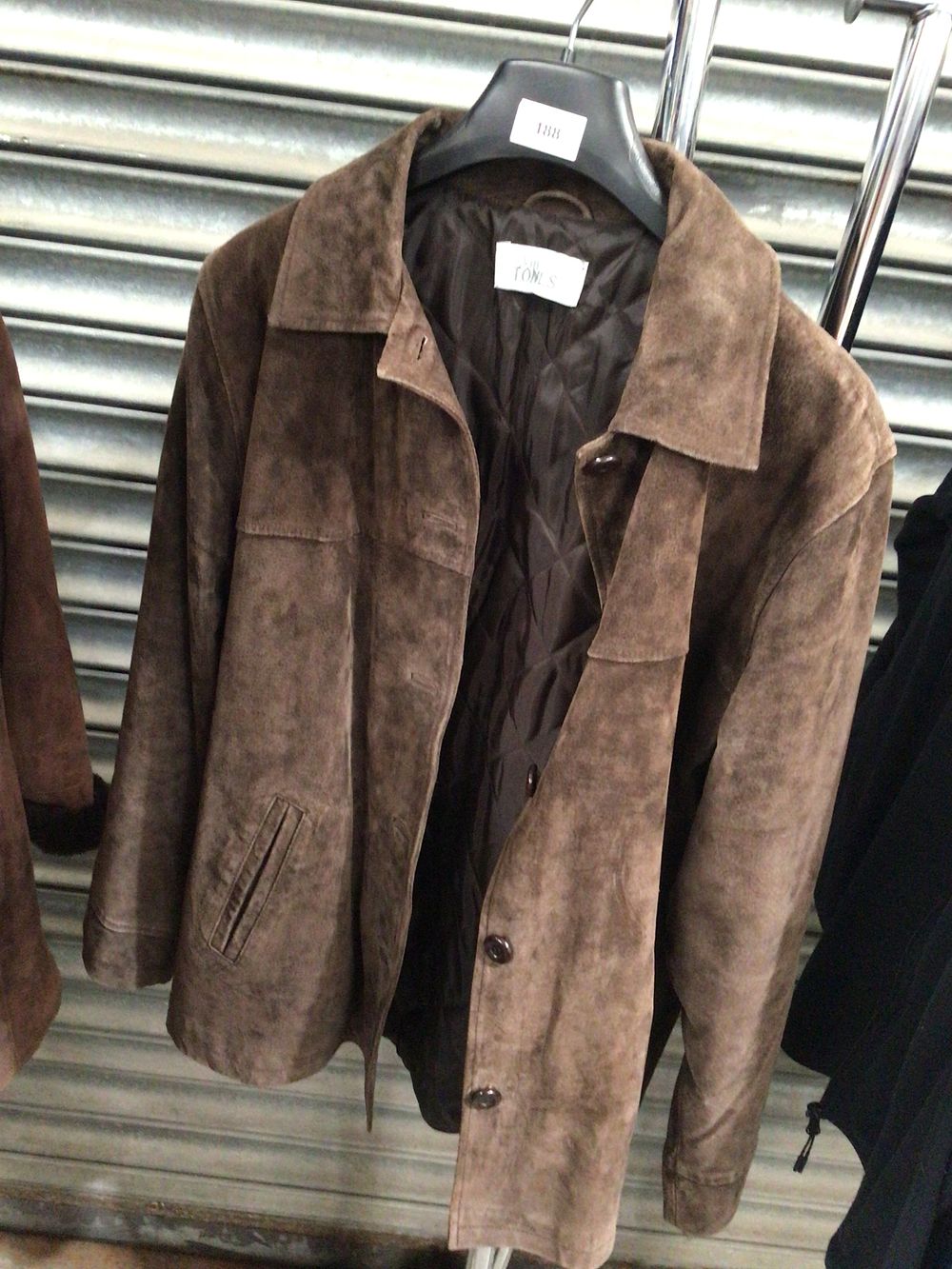 Lot 188: Skins tones suede jacket size 14