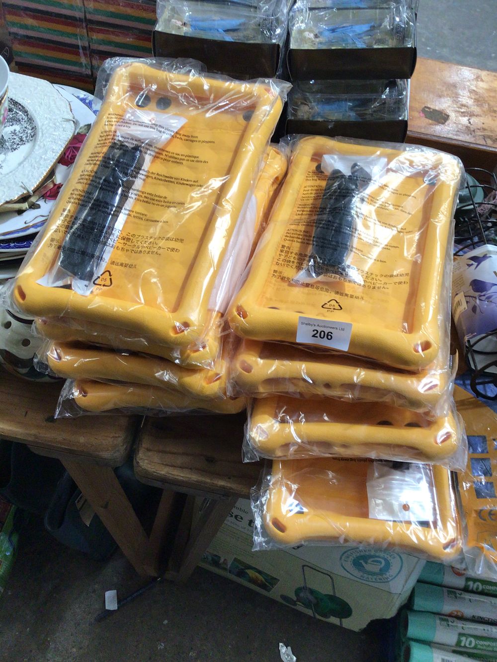 Lot 206: Box containing 10 new bumper guard tablet covers