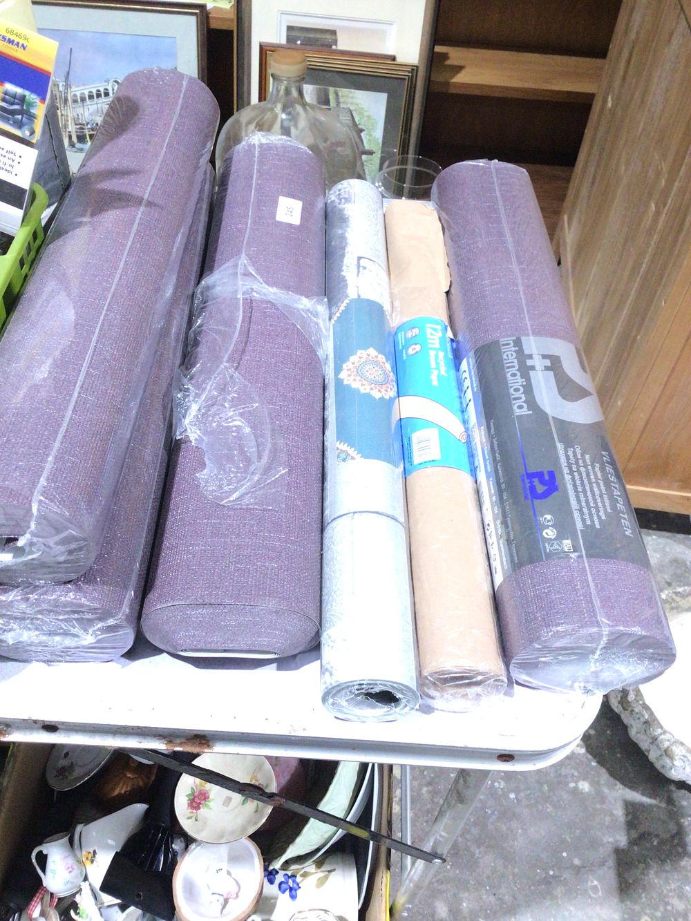 Lot 245: Selection of new rolls of wall paper
